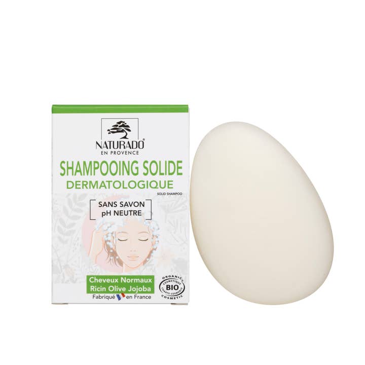 Organic Ecocert Dermatological Solid Shampoo 85 g for wholesale by NATURADO EN PROVENCE