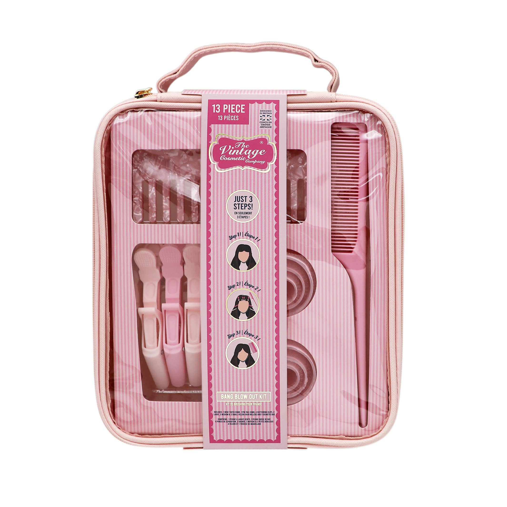 The Vintage Cosmetic Company – wholesale Haircare set/kit – Blow Out Kit With Bag0