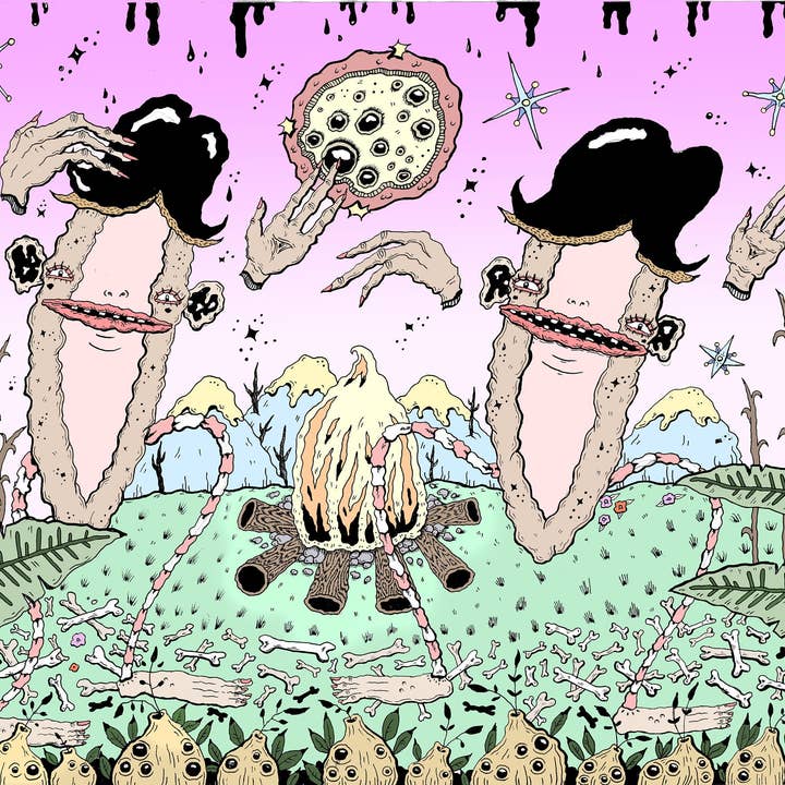 Póster impreso de arte oculto feminista de 8 x 11 pulgadas de Midnight Fancy Necromancy para venta al por mayor de Danielle Arden O’Malley Art