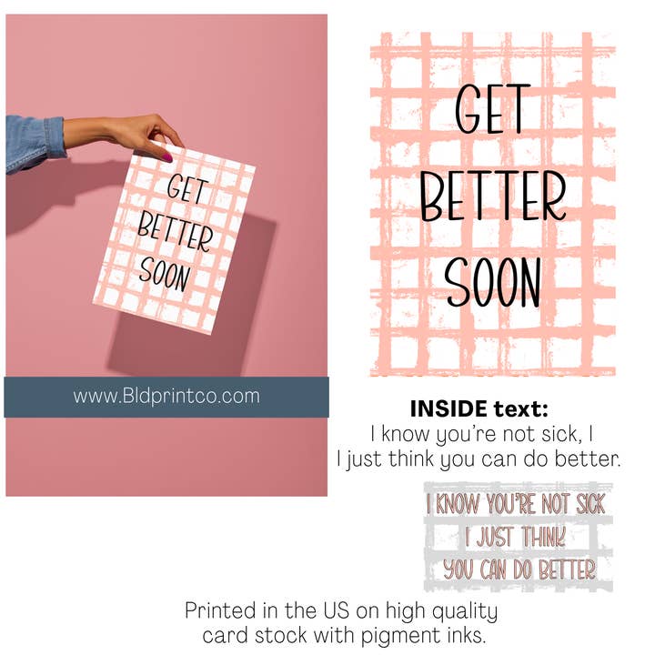 Get better soon- When their not sick. for wholesale by BLD Print Co