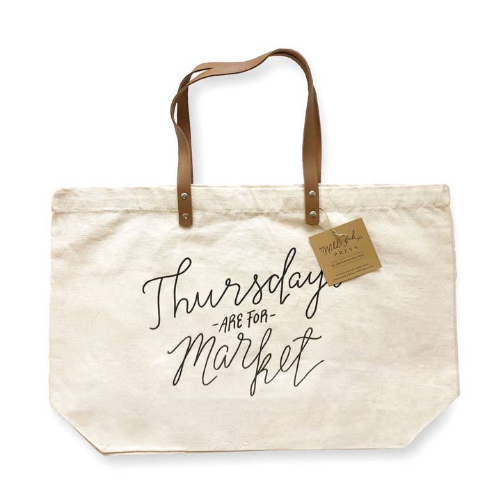 Donderdagen zijn voor Market | Tote Bag voor wholesale door Wild Ink Press