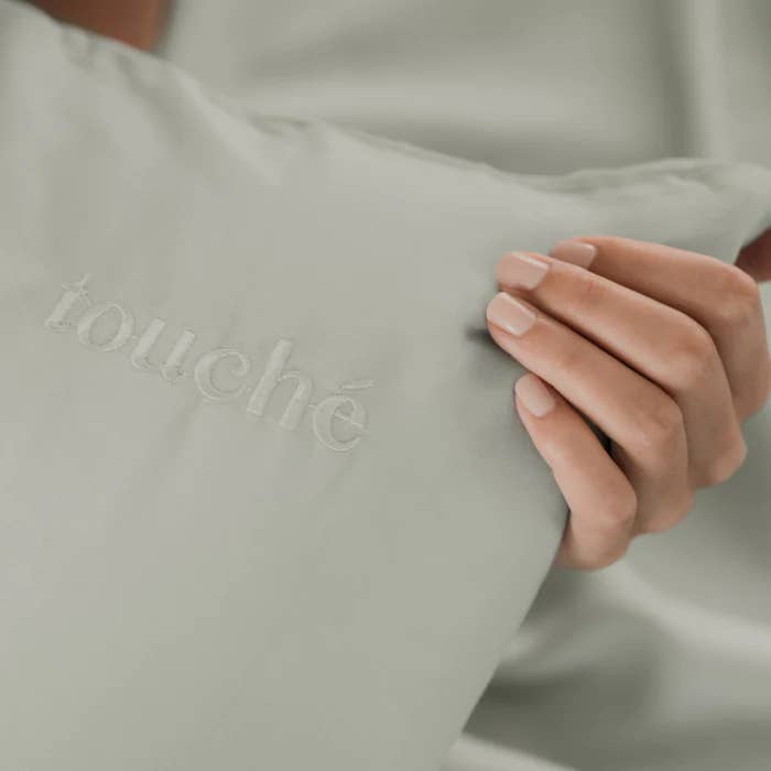 Touché - Wholesale Bedding pillowcase/sham - Eucalyptus Vegan Silk™ Pillowcase - Sage4