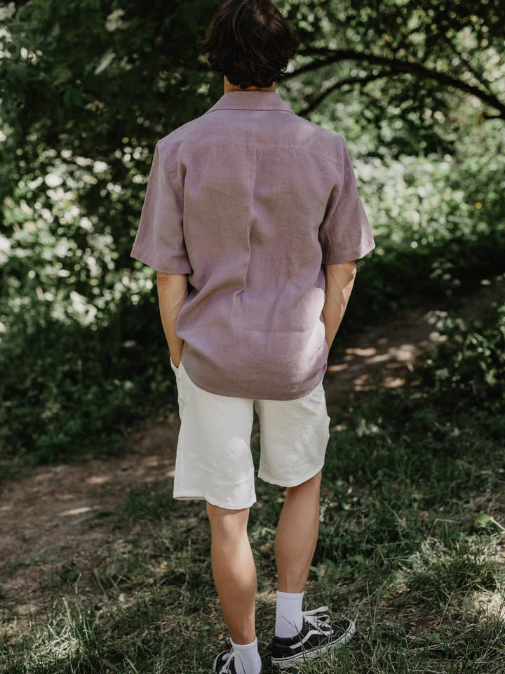 AmourLinen - Wholesale Button Down Shirt - Men's - Oversized linen shirt MAGNUS12