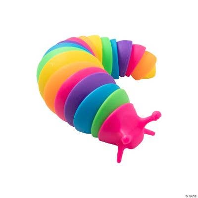 Fun Express - Wholesale Fidgetspeelgoed - Kinderen - MEERKLEURIGE SLUG FIDGET2