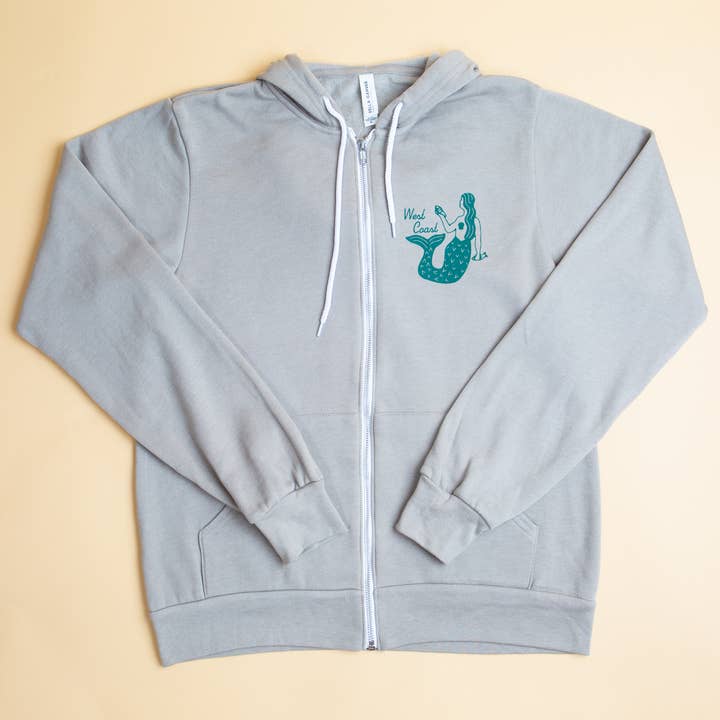 Tender Loving Empire - Wholesale Hoodie - Unisex - West Coast Mermaid Hoodie (Heather Stone)2