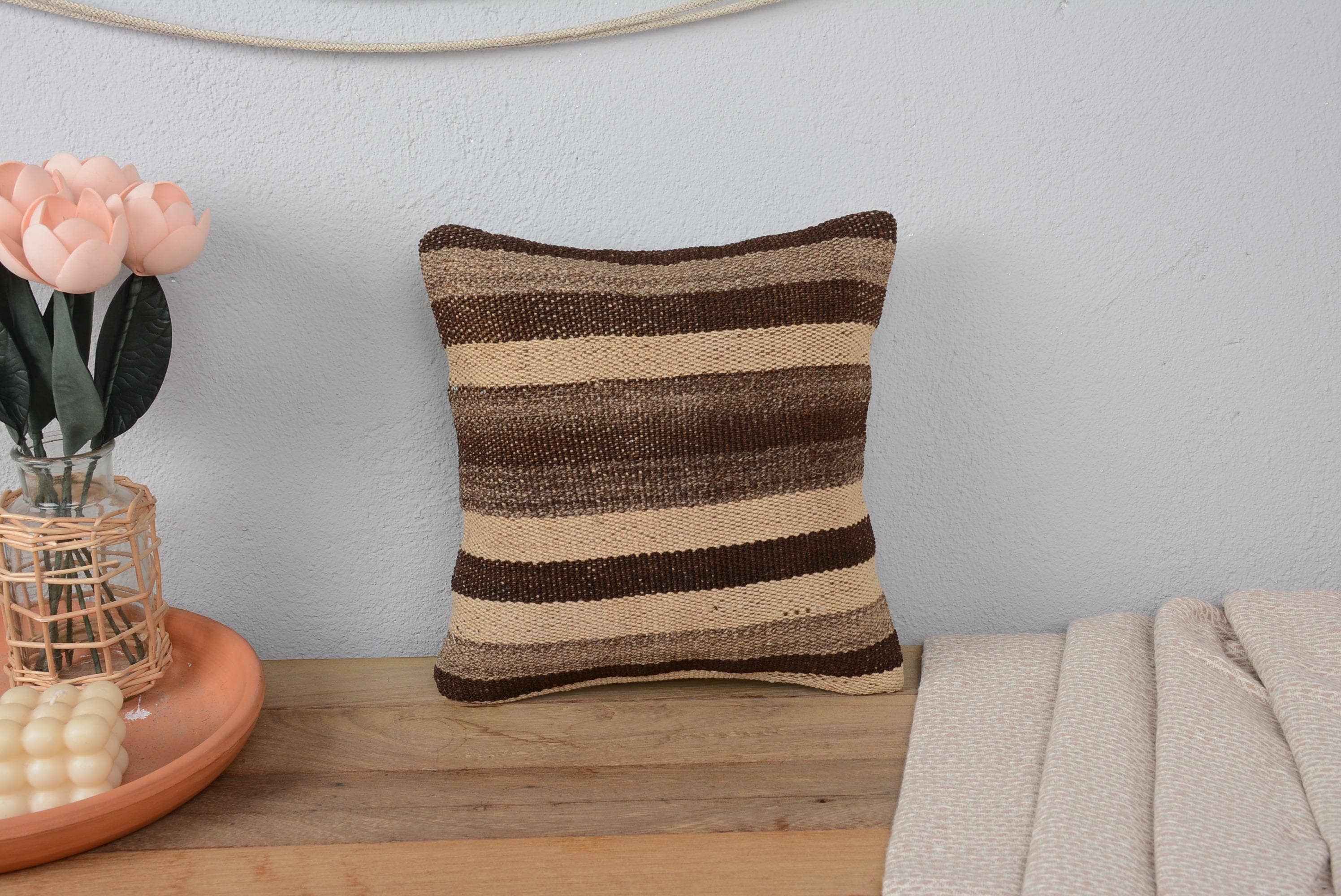 Kilim Pillow Decors - Wholesale Throw Pillow Cover - 12x12 Turkish Kilim Sofa Pillow Cushion Sham Set1