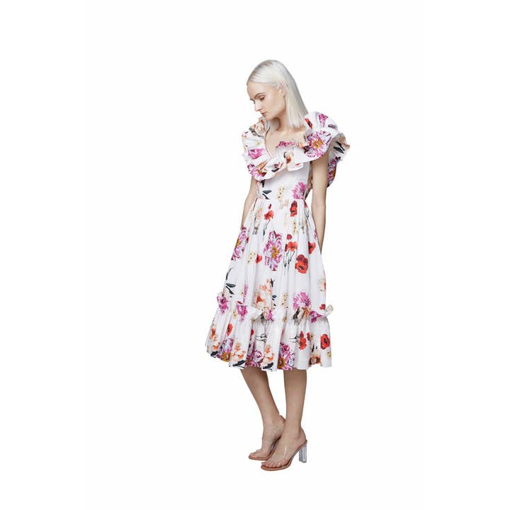 Abito longuette con maniche a volant per la vendita all'ingrosso da parte di HottieandLord