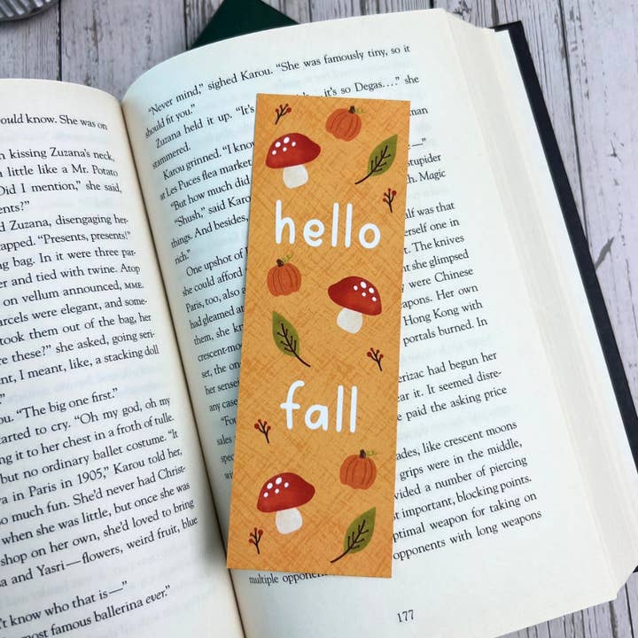 Hello Fall Bladwijzer voor wholesale door Mav & Molly Designs