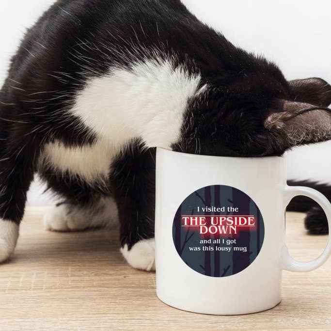 The Foxy Hipster - Wholesale Coffee Mug - Stranger Things Inspired 11oz Coffee Mug Upside Down2