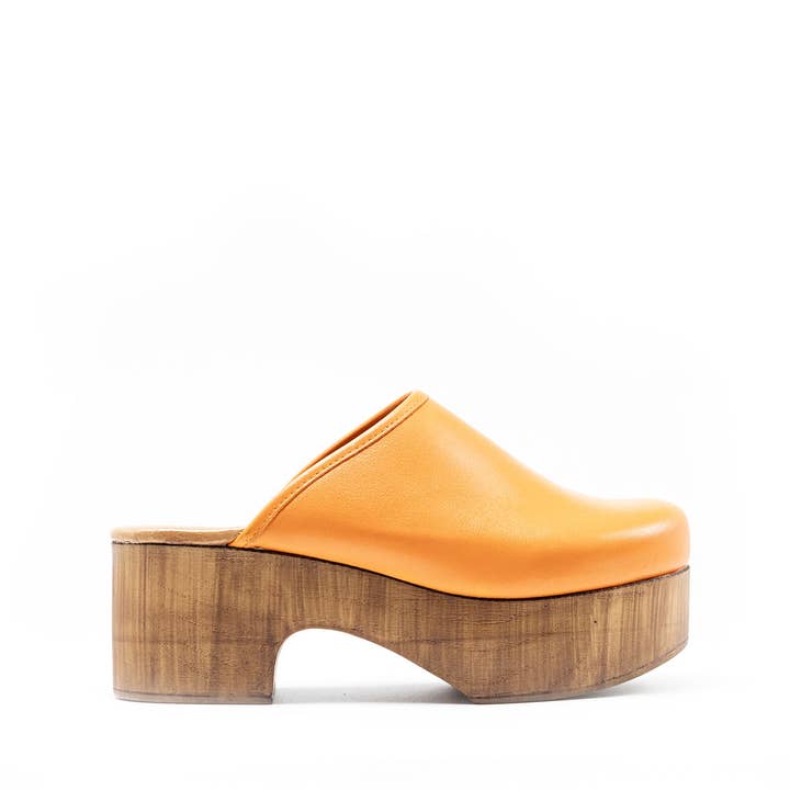 Sabot Rio leer mandarijn voor wholesale door Tuilus