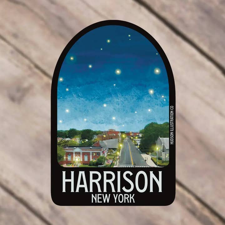 About Town Co - Wholesale Sticker - Harrison New York Sticker/Magnet/Print/Postcard0