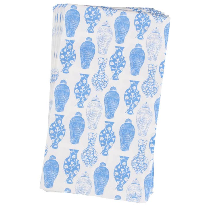 Servilletas de Invitado Chinoiserie Blanco/Palacio 4.25x7.75 para venta al por mayor de The Royal Standard