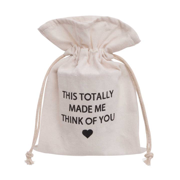 SALE Canvas Bag, Think of You for wholesale by Totalee Gift