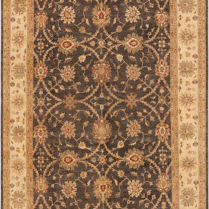 Tappeto in lana Boho Chic Ziegler Brian antracite/beige - 271 cm x 366 cm per la vendita all'ingrosso da parte di Arshs Fine Rugs