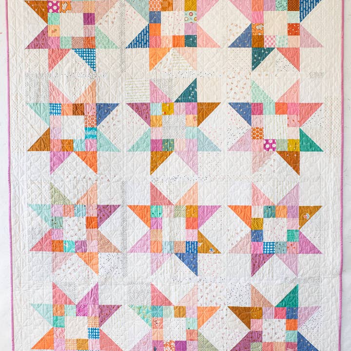 Quilty Love - Wholesale Knutselnaai-set - Quilty Stars papieren quiltpatroon7