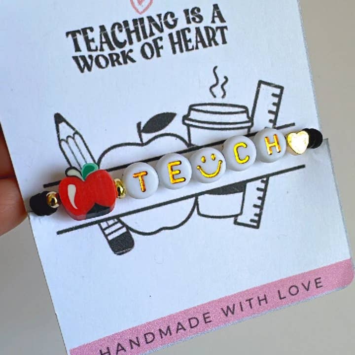 Bracelet enseignant pour offrir, Cadeau enseignant, Bijoux enseignant pour la vente par ESPACIO CREATIVO