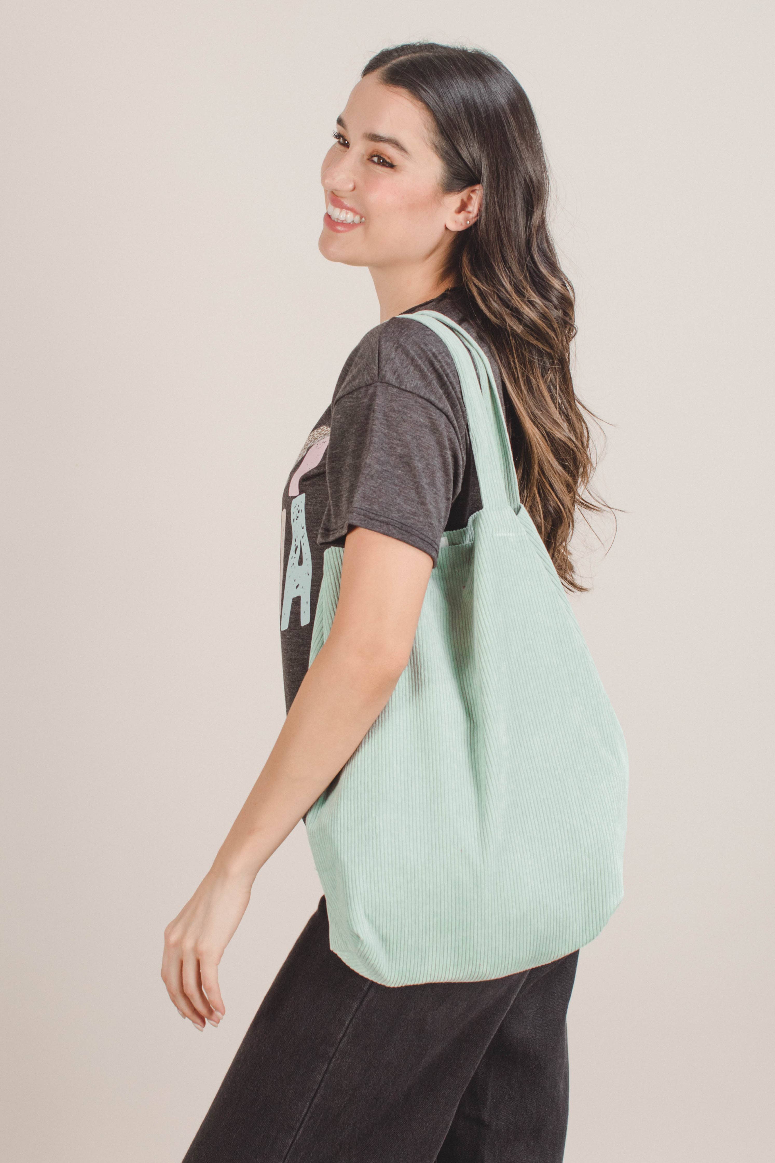 Space 46 Wholesale - Wholesale Tote Bag - Women's - Corduroy Tote Bag3