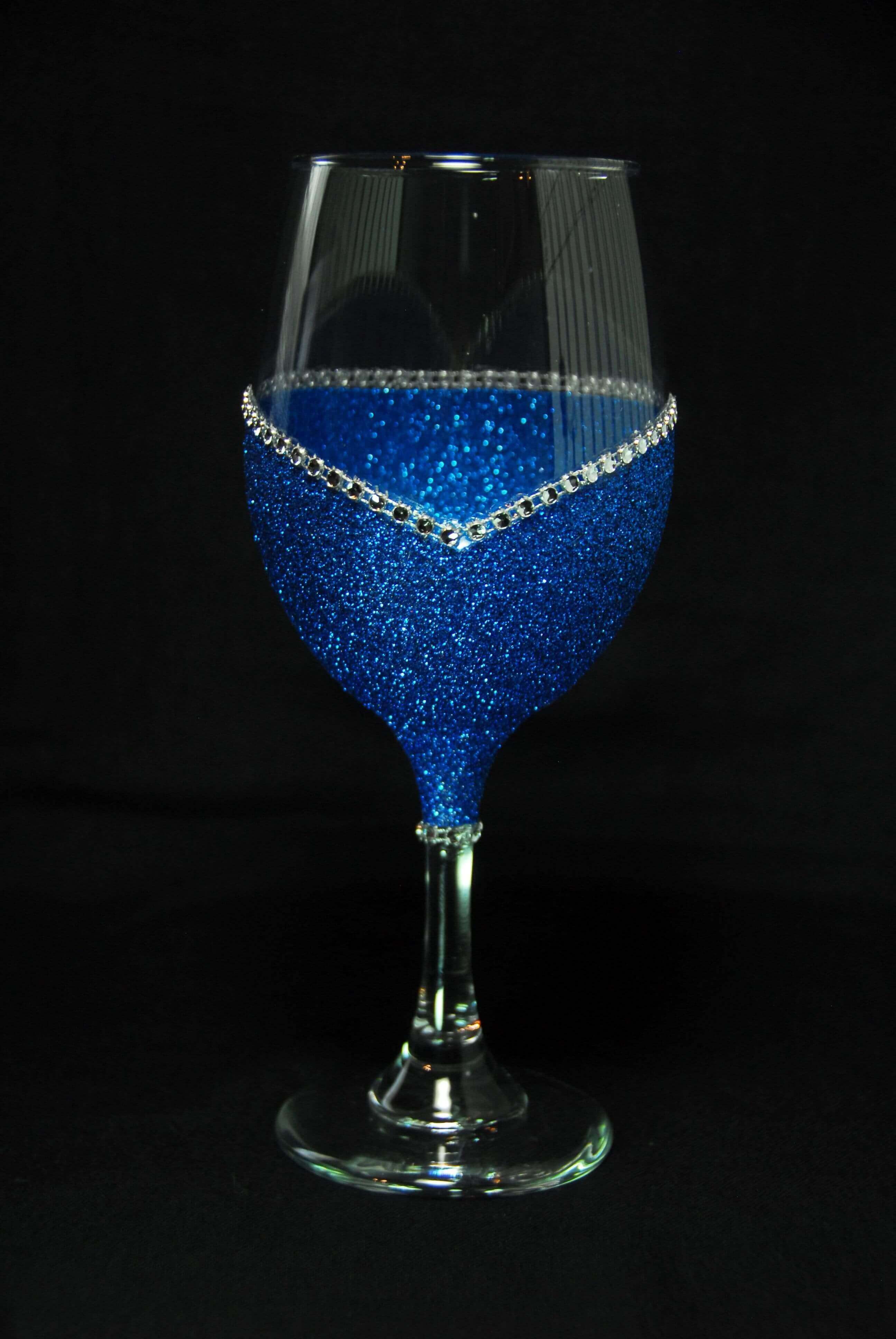 WineyBitches.Co - Wholesale Wine Glass - WB Original Classy Glassy – Bling Stem V Style Wine Glass (Signature Collection)2