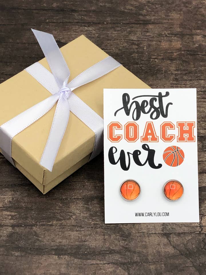 Basketball Coach Gift Earrings for wholesale by Carly Lou