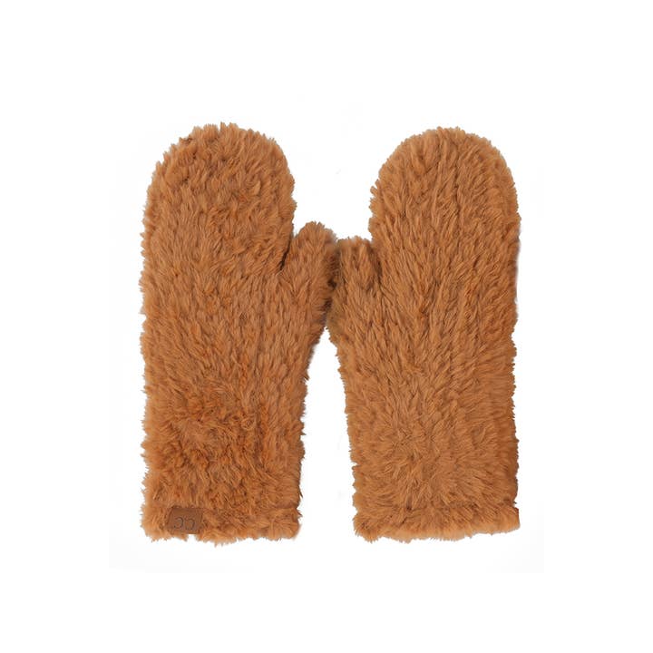 Hana - Wholesale Mittens - Women's - C.C Faux Fur Mittens1