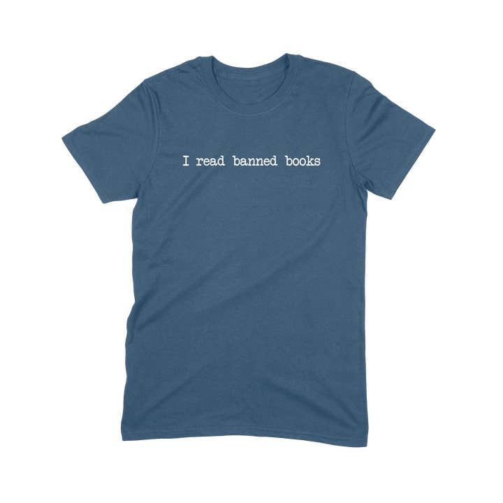 Bookish Endeavors – Großhandel T-Shirt mit Siebdruck – Unisex – Erwachsener: Ich lese verbotene Bücher4