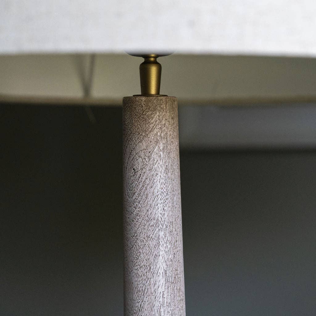 Arthur Cameron - Wholesale Accent/Desk Lamp - Backwell Sandblasted Medium Table Lamp, with Cream Linen Shade3