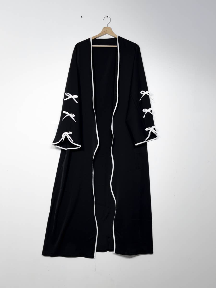 IDEAL OUTFIT - Vente Ensemble haut et pantalon (PAS d'intérieur) - Femme - Ensemble 2pcs abaya EN2507+2353bpk en soie de médine11