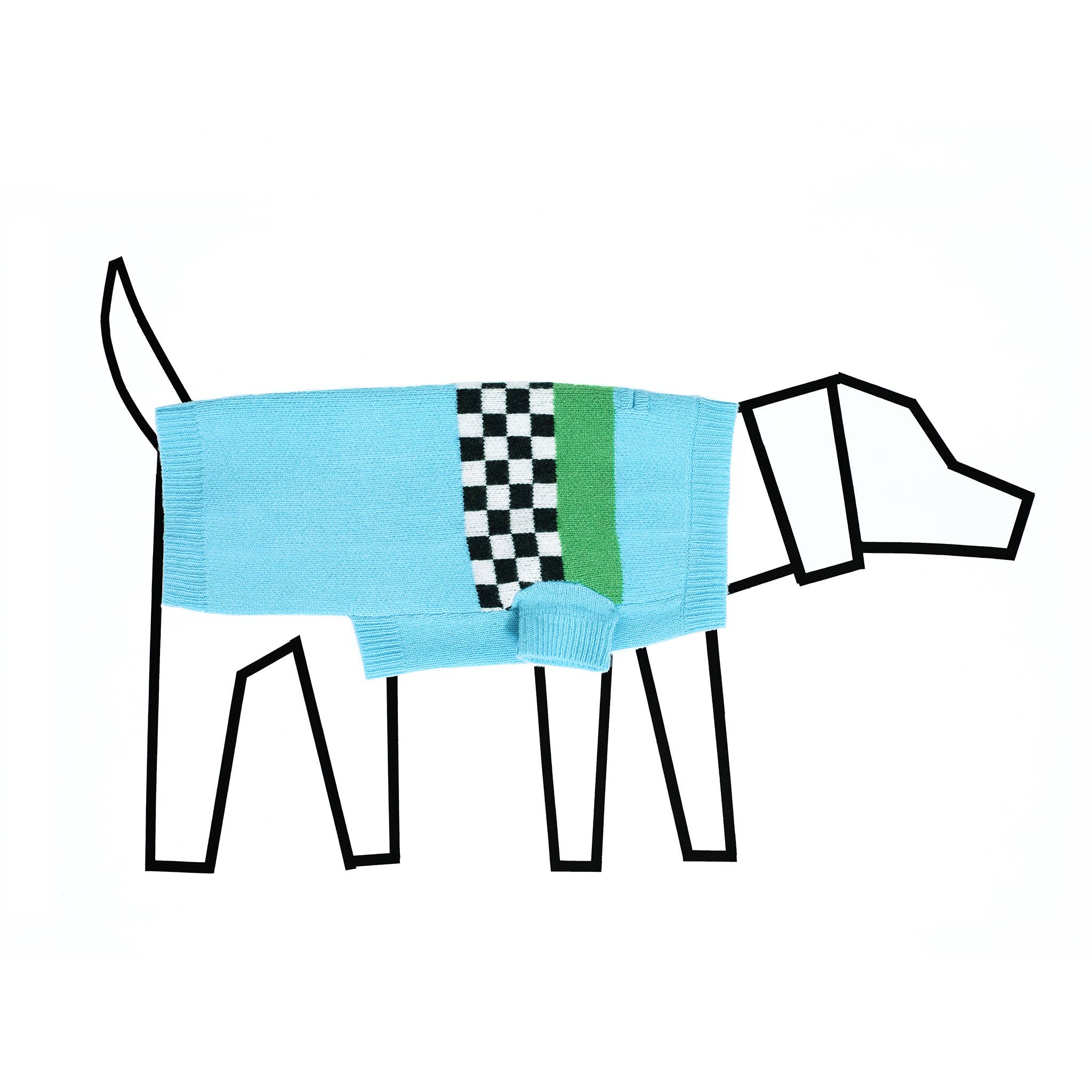 Blu/Multi Maglione a scacchiera in vendita all'ingrosso su Faire