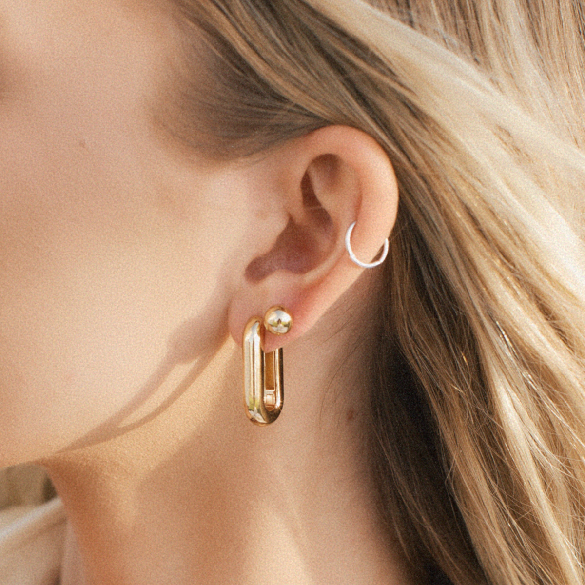 Made By Mary - Wholesale Hoop earrings - Sol Paperclip Hoop Earrings3