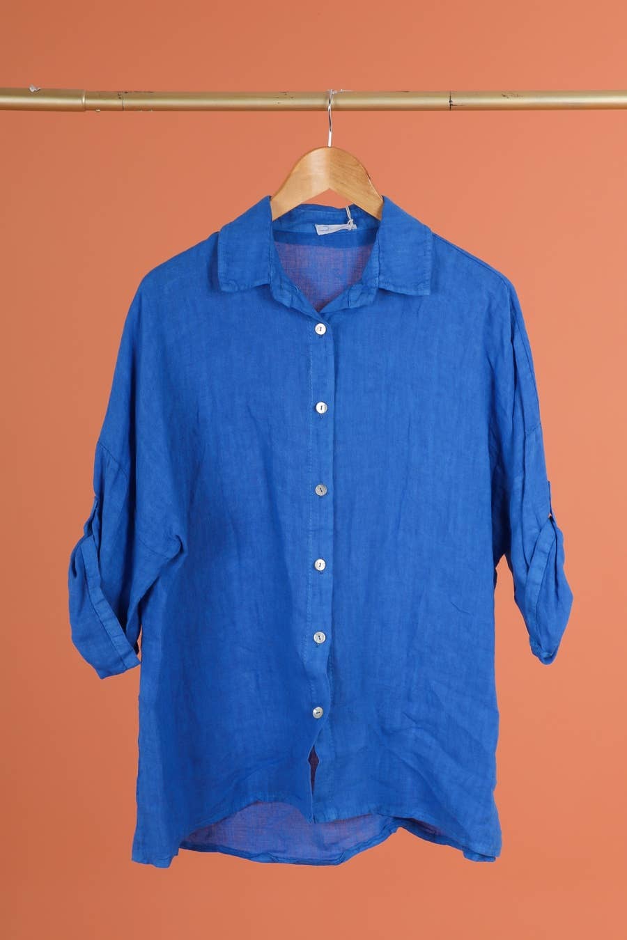 la maison des fibres naturelles - Wholesale Button Down Shirt - Women's - 620090u 100% linen shirt made in Italy11