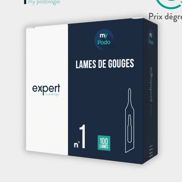 100 Lames de gouges stériles - Expert by My Podologie pour la vente par My Podologie