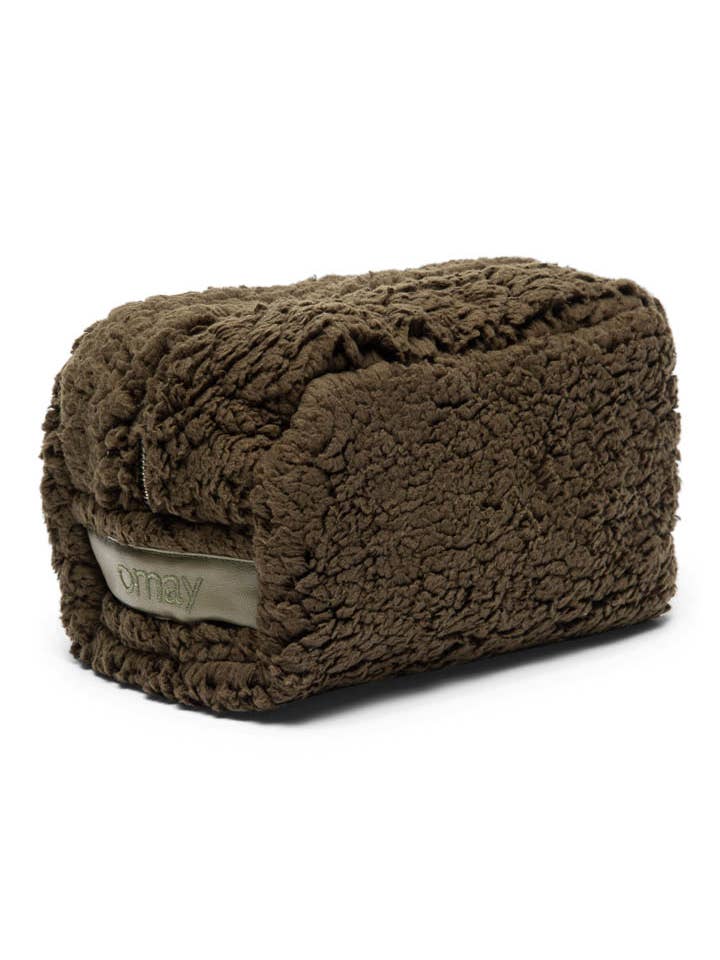 Omay Pouch Green Teddy for wholesale by Omay Bags