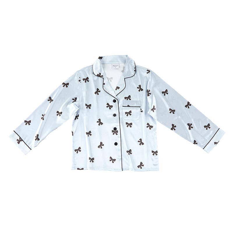 Bella Sleep + Spa - Wholesale Sleepwear Set - Women's - Full Length PJ Set - Bows2