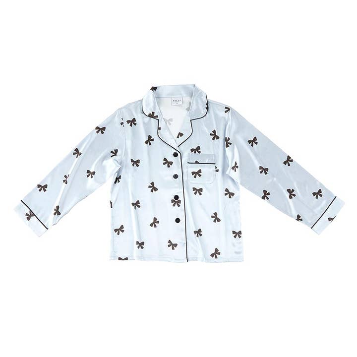 Bella Sleep + Spa - Wholesale Sleepwear Set - Women's - Full Length PJ Set - Bows2