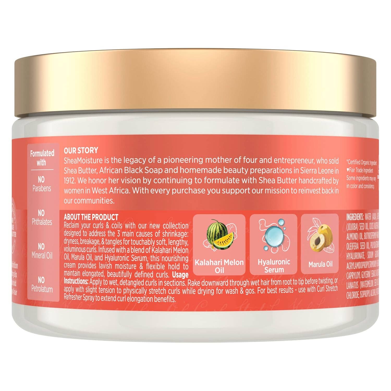 KT Supply - Wholesale Hair Styling Gel/Mousse - Shea Moisture Curl Stretch Styling Cream,11Oz1