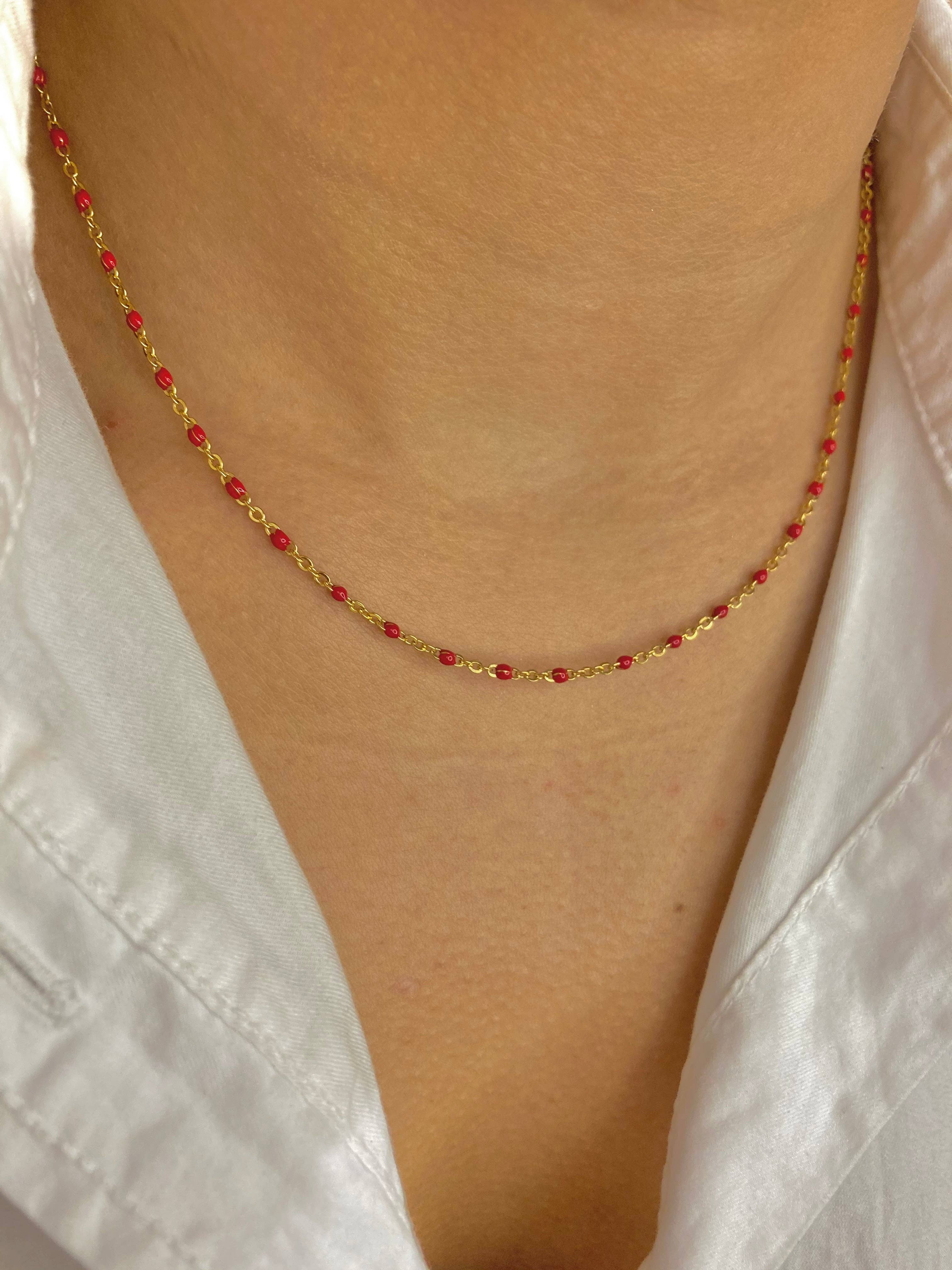 Cassette Barcelona - Wholesale Pendant/Charm Necklace - Blue Alicia Gold Plated Stainless Steel Pendant Necklace1