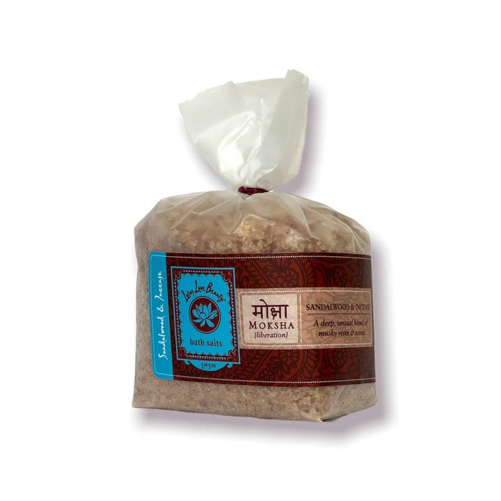 Lotus Love Beauty - Wholesale Bath Salts - 1lb. 5oz. Bath Salts in Bag - Sandalwood & Incense