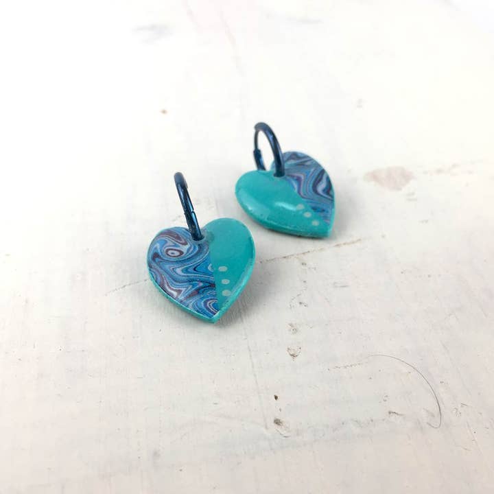 Pipapaper - Wholesale Hoop Earrings - Mini hearts with hoop5