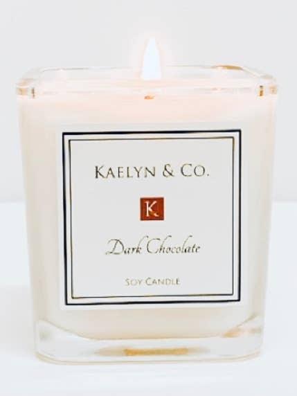 Candela cubo al cioccolato fondente per la vendita all'ingrosso da parte di KAELYN & CO.