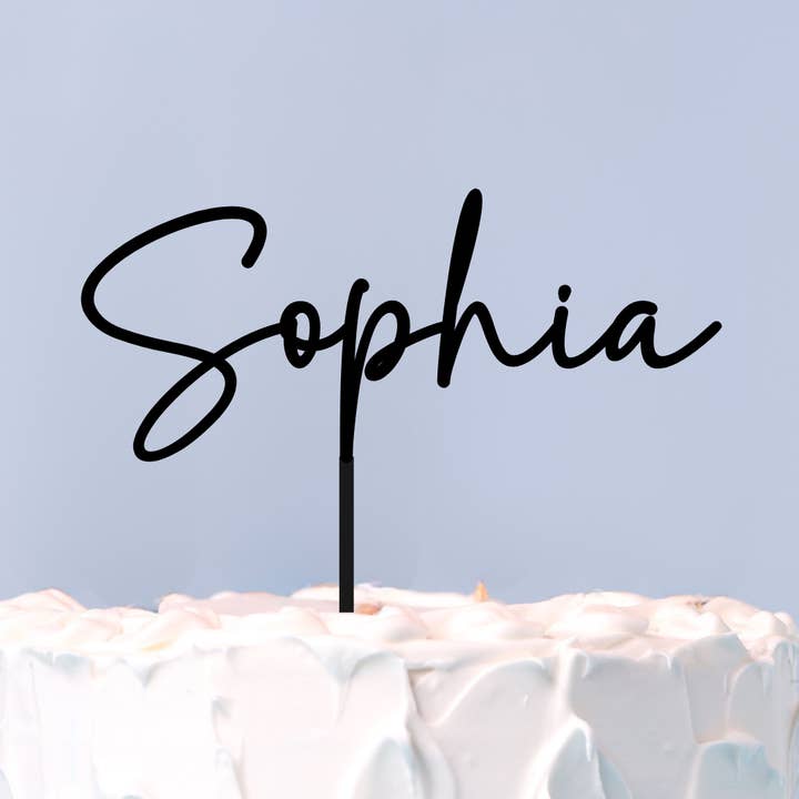 Topper de Bolo Personalizado com Nome por atacado de Harwill and Fox