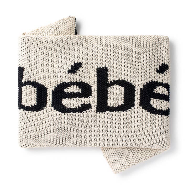 DH Bebe Blanket Black for wholesale by Domani Home
