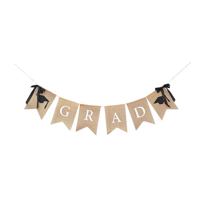 Mandala Crafts - Venta al por mayor Cartel/pancarta para fiestas - Cartel de arpillera para felicitaciones a graduado para decoración de fiesta de graduación