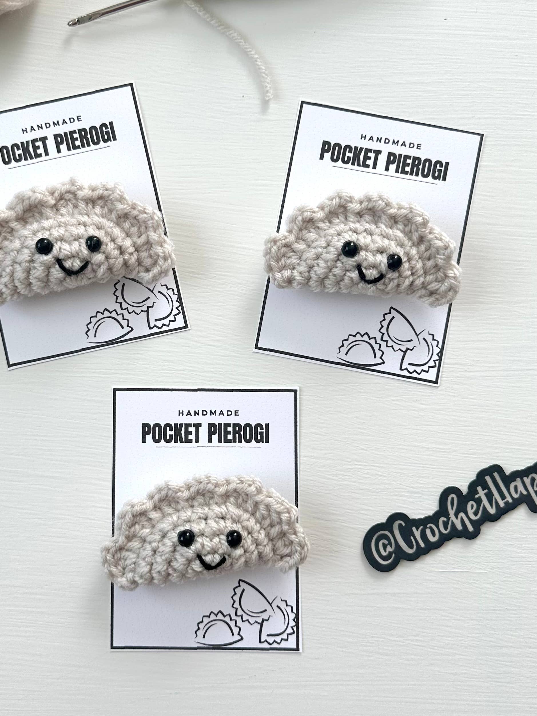 Crochet Happens - Wholesale Stuffed/Plush Toy - Kids & Baby - Pocket Pierogi - Set of 8 - Made to Order4