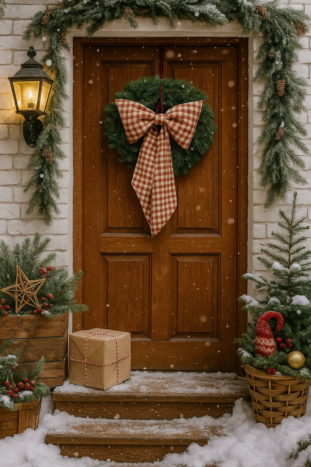 Matrinna - Wholesale Decorative Tabletop Object - Christmas linen decorative bow, Festive ribbon for interior