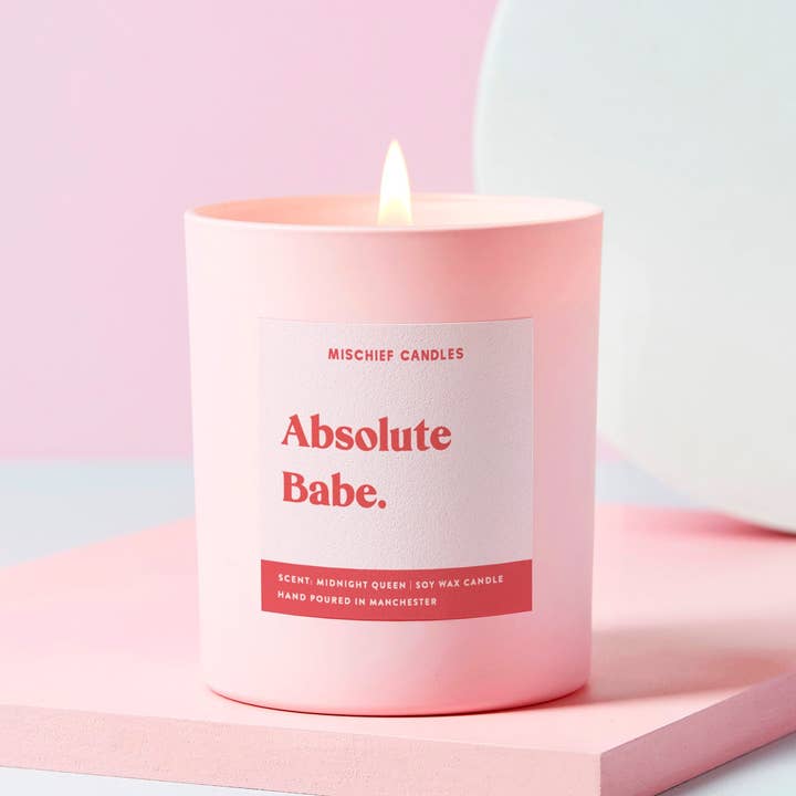 Mischief Candles - Wholesale Jar/Filled Candle - Friendship Gift Funny Gift For Her Candle Absolute Babe2
