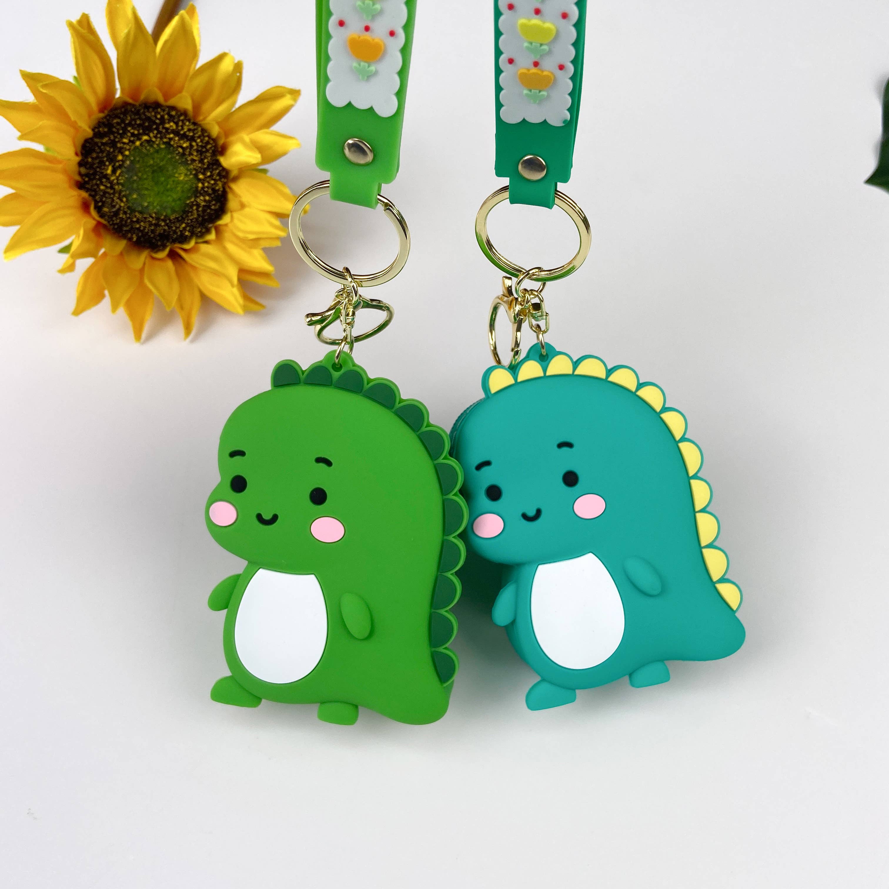 SoapElenGlen – wholesale Keychain – Women's – Dinosaur Coin Purse Pendant Headphone Bag Keychain7