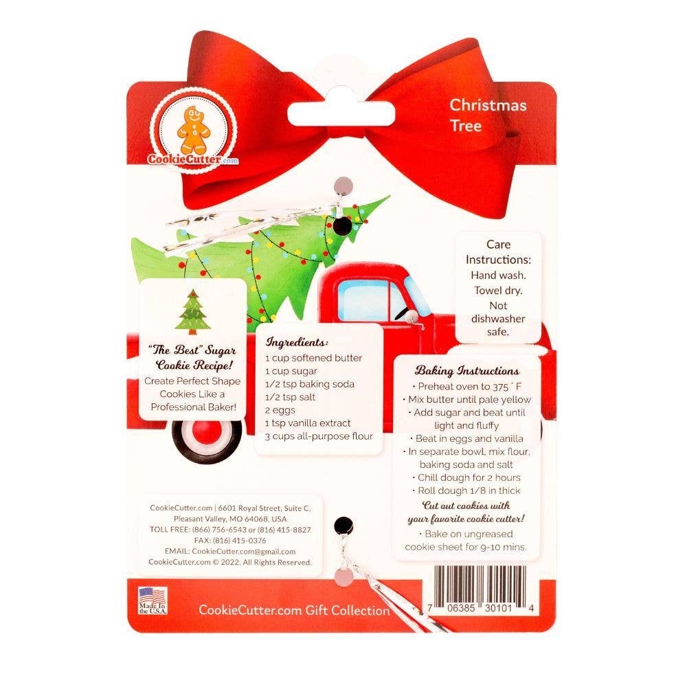 CookieCutter.com - Wholesale Cookie Cutter - Christmas Tree Nested Cookie Cutter Set with Recipe Card3