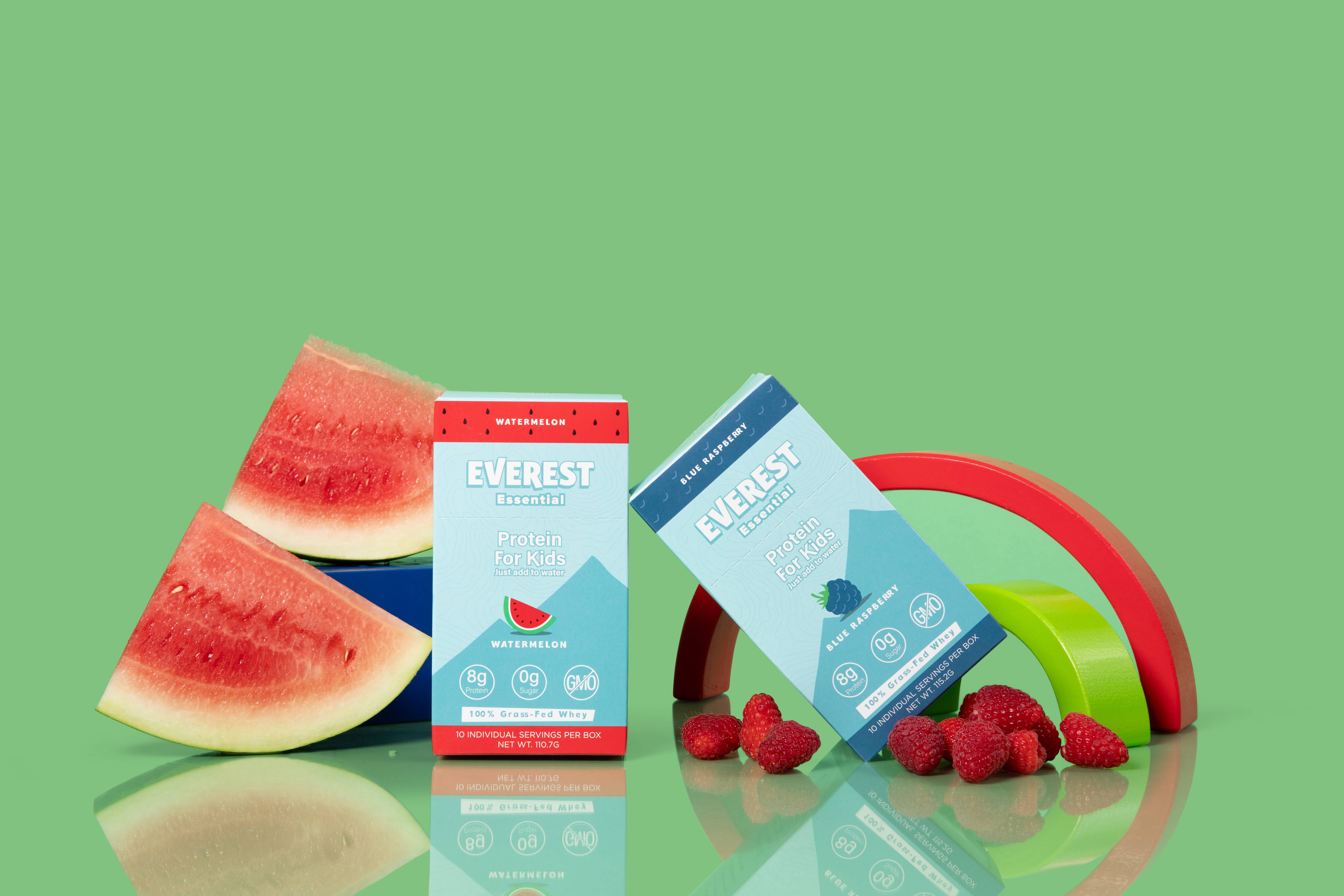 Everest Essential – wholesale Protein/superfood powder – Everest Essential Watermelon Protein for Kids 10ct Box4