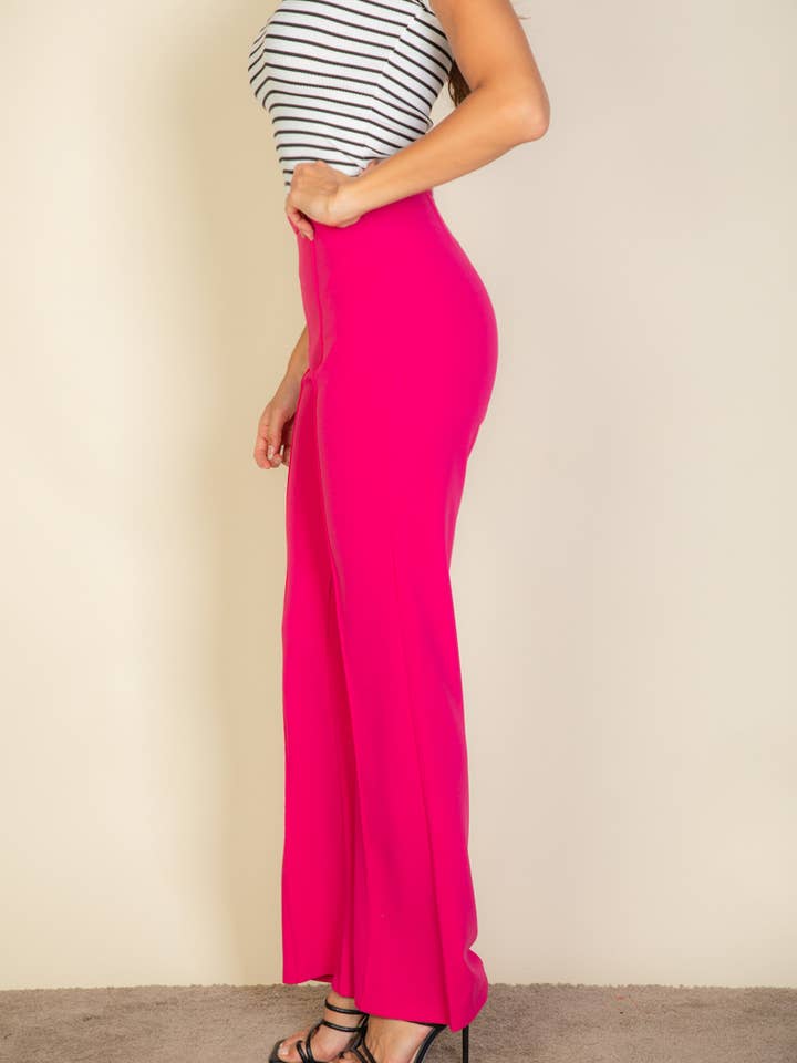 CAPELLA APPAREL - Wholesale Pants - Women's - High Waist Stretch Crepe Flare Pants19