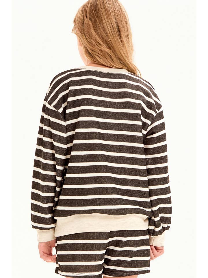 Good Girl - Wholesale Sweatshirt - Kids - Stripe French Terry Sweatshirt10